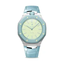 Golden Concept รุ่น Royal Alligator - สายนาฬิกา - สี Light Blue (ใช้คู่กับ Royal Pop Swatch x AP)