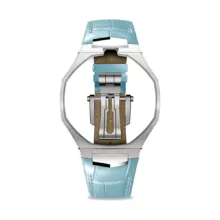 Golden Concept รุ่น Royal Alligator - สายนาฬิกา - สี Light Blue (ใช้คู่กับ Royal Pop Swatch x AP) - Image 2