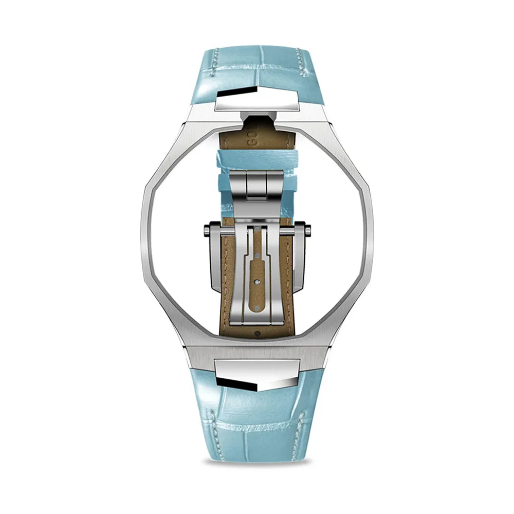 Golden Concept รุ่น Royal Alligator - สายนาฬิกา - สี Light Blue (ใช้คู่กับ Royal Pop Swatch x AP) - Image 2