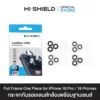 Hishield รุ่น Full Frame Aluminum Lens - กระจกเลนส์กล้อง iPhone 18 Pro 15 Hishield รุ่น Full Frame Aluminum Lens - กระจกเลนส์กล้อง iPhone 18 Pro