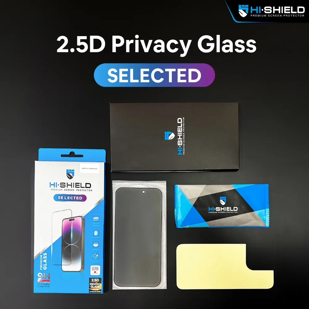Hishield รุ่น 2.5D Privacy Glass - ฟิล์มกระจก iPhone 18 Pro Max 6 Hishield รุ่น 2.5D Privacy Glass - ฟิล์มกระจก iPhone 18 Pro Max - Image 6
