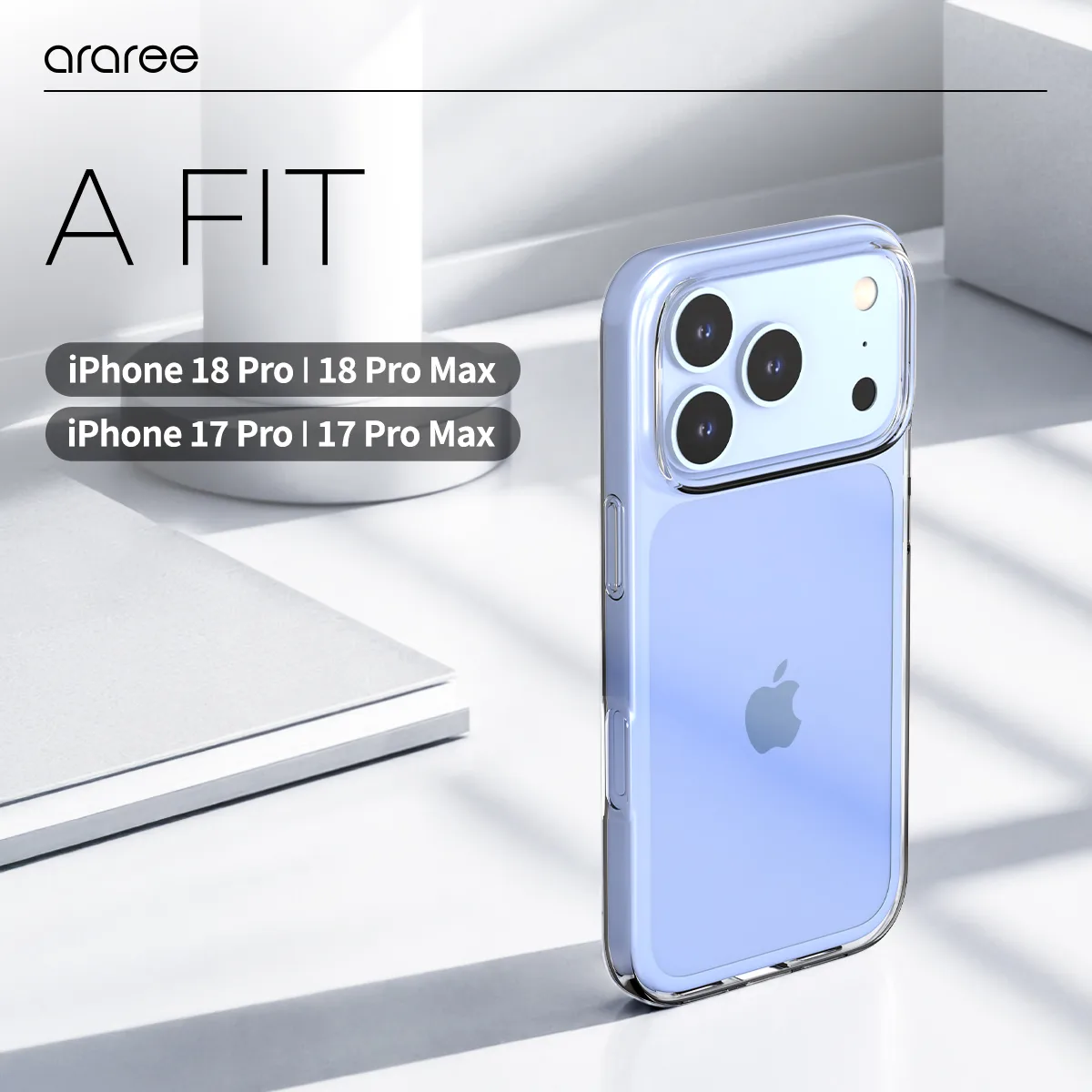 Araree รุ่น A Fit - เคส iPhone 18 Pro Max / 17 Pro Max - สี Clear 2 Araree รุ่น A Fit - เคส iPhone 18 Pro Max / 17 Pro Max - สี Clear - Image 2