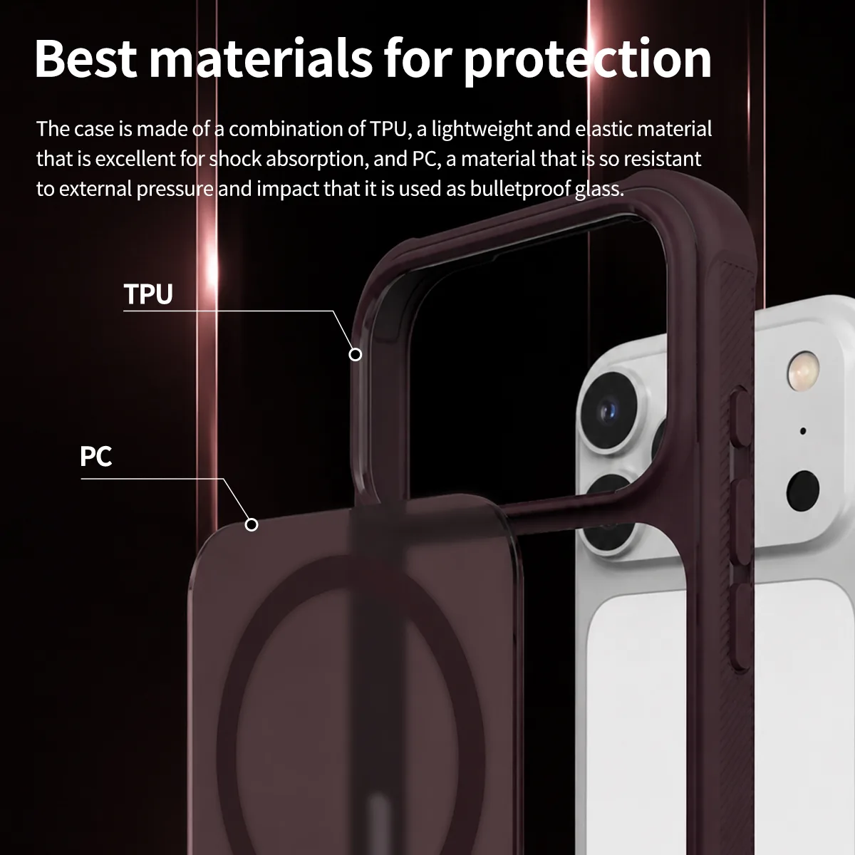 Araree รุ่น DUPLE M ARMOR - เคส iPhone 18 Pro Max / 17 Pro Max - สี White 3 Araree รุ่น DUPLE M ARMOR - เคส iPhone 18 Pro Max / 17 Pro Max - สี White - Image 3
