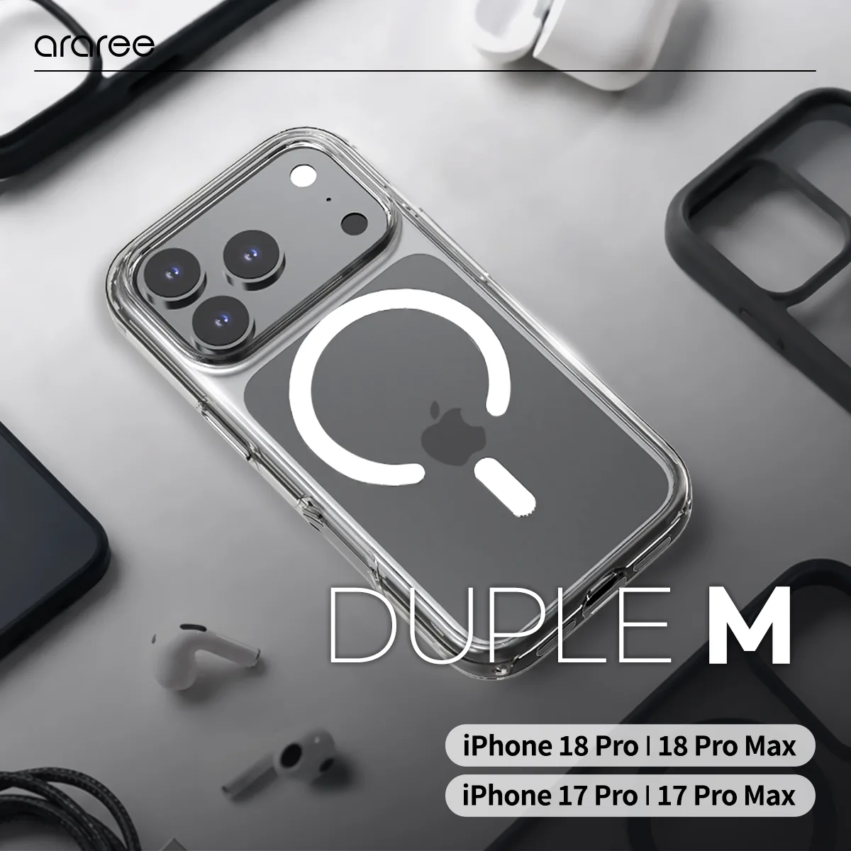 Araree รุ่น DUPLE M - เคส iPhone 18 Pro Max / 17 Pro Max - สี Clear 2 Araree รุ่น DUPLE M - เคส iPhone 18 Pro Max / 17 Pro Max - สี Clear - Image 2
