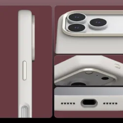 Araree รุ่น TYPO SKIN M - เคส iPhone 18 Pro / 17 Pro - สี Burgundy