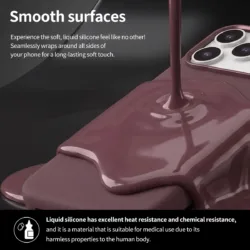 Araree รุ่น TYPO SKIN M - เคส iPhone 18 Pro / 17 Pro - สี Burgundy