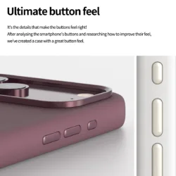 Araree รุ่น TYPO SKIN M - เคส iPhone 18 Pro / 17 Pro - สี Burgundy