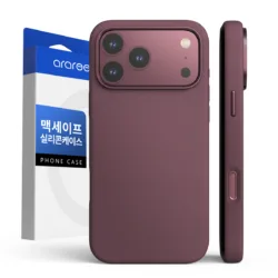 Araree รุ่น TYPO SKIN M - เคส iPhone 18 Pro / 17 Pro - สี Burgundy
