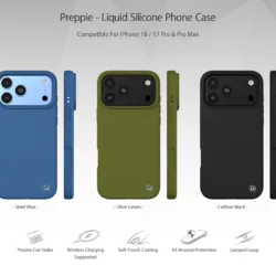 kajsa รุ่น Preppie Collection (LiquidSilicone) - เคส iPhone 18 Pro / 17 Pro - สี Charcoal Grey