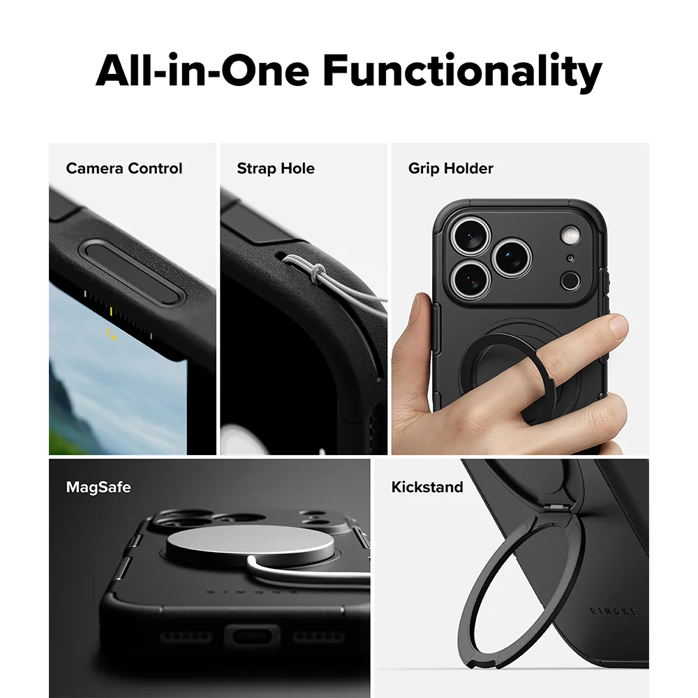 Ringke รุ่น ALLES - เคส iPhone 18 Pro / 17 Pro - สี Black 11 Ringke รุ่น ALLES - เคส iPhone 18 Pro / 17 Pro - สี Black - Image 11