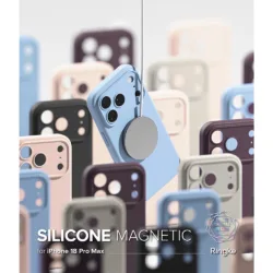 Ringke รุ่น Silicone (MagSafe) - เคส iPhone 18 Pro - สี Black