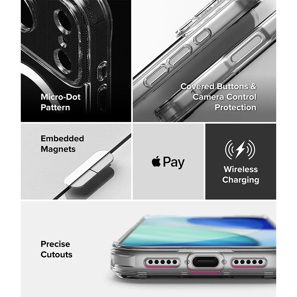 Ringke รุ่น Fusion (MagSafe) - เคส iPhone 18 Pro / 17 Pro - สี Clear 10 Ringke รุ่น Fusion (MagSafe) - เคส iPhone 18 Pro / 17 Pro - สี Clear - Image 10