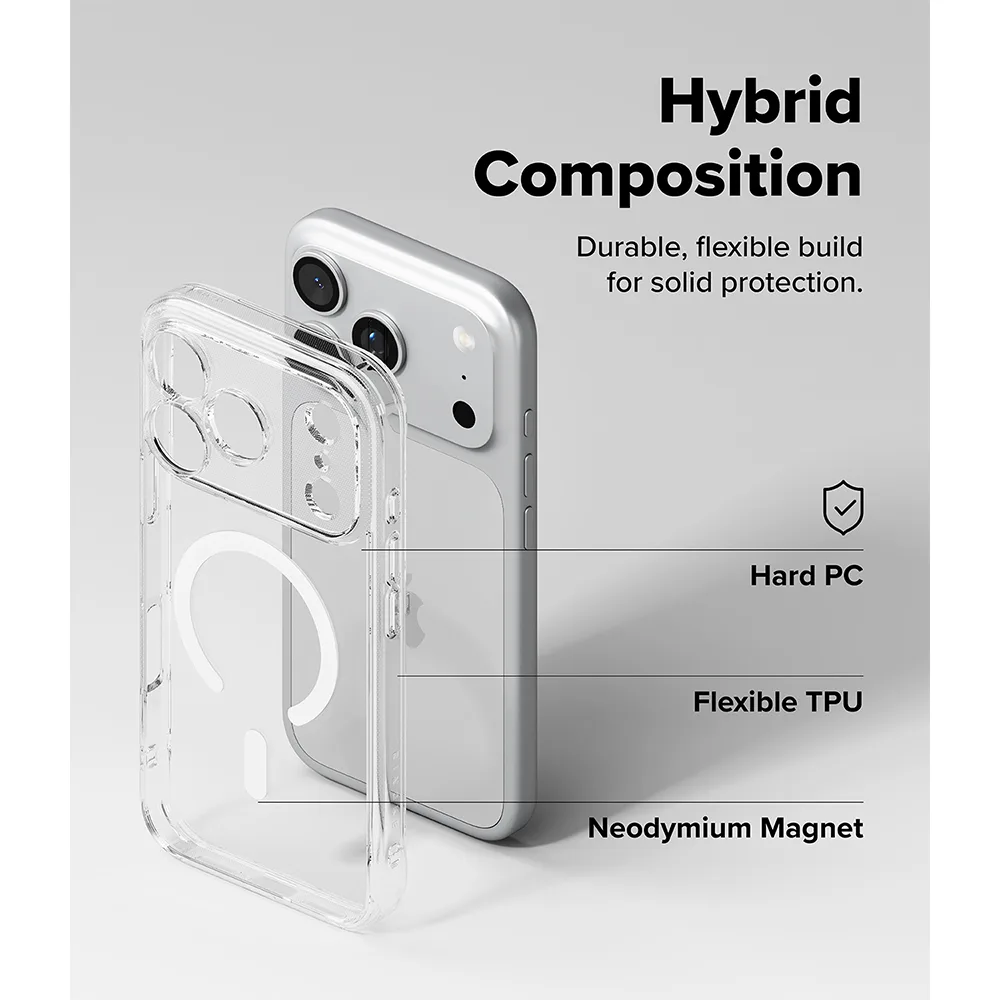 Ringke รุ่น Fusion (MagSafe) - เคส iPhone 18 Pro / 17 Pro - สี Clear 7 Ringke รุ่น Fusion (MagSafe) - เคส iPhone 18 Pro / 17 Pro - สี Clear - Image 7