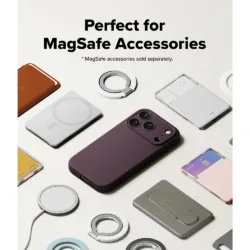 Ringke รุ่น Silicone (MagSafe) - เคส iPhone 18 Pro - สี Dark Cherry