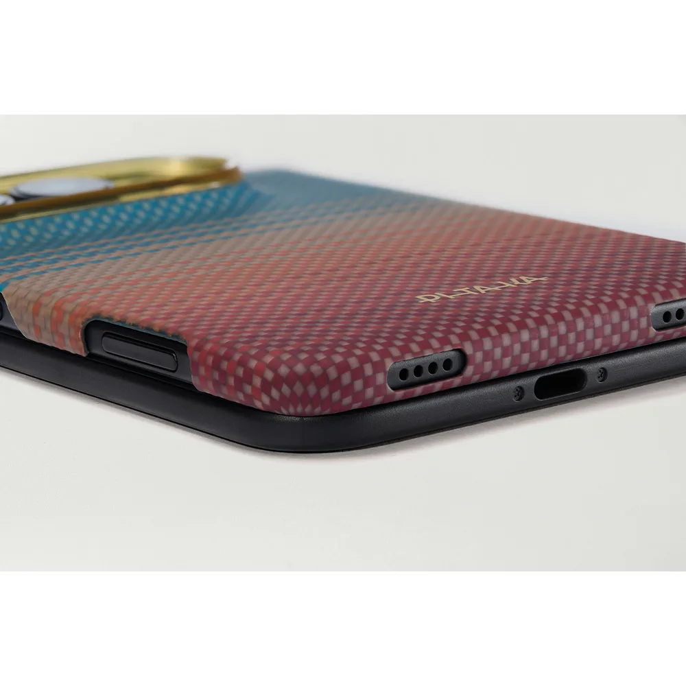 Pitaka รุ่น Edge Case - เคสฝาหลัง iPhone Duo - สี Sunset 2.0/California Dream-01 - Image 9