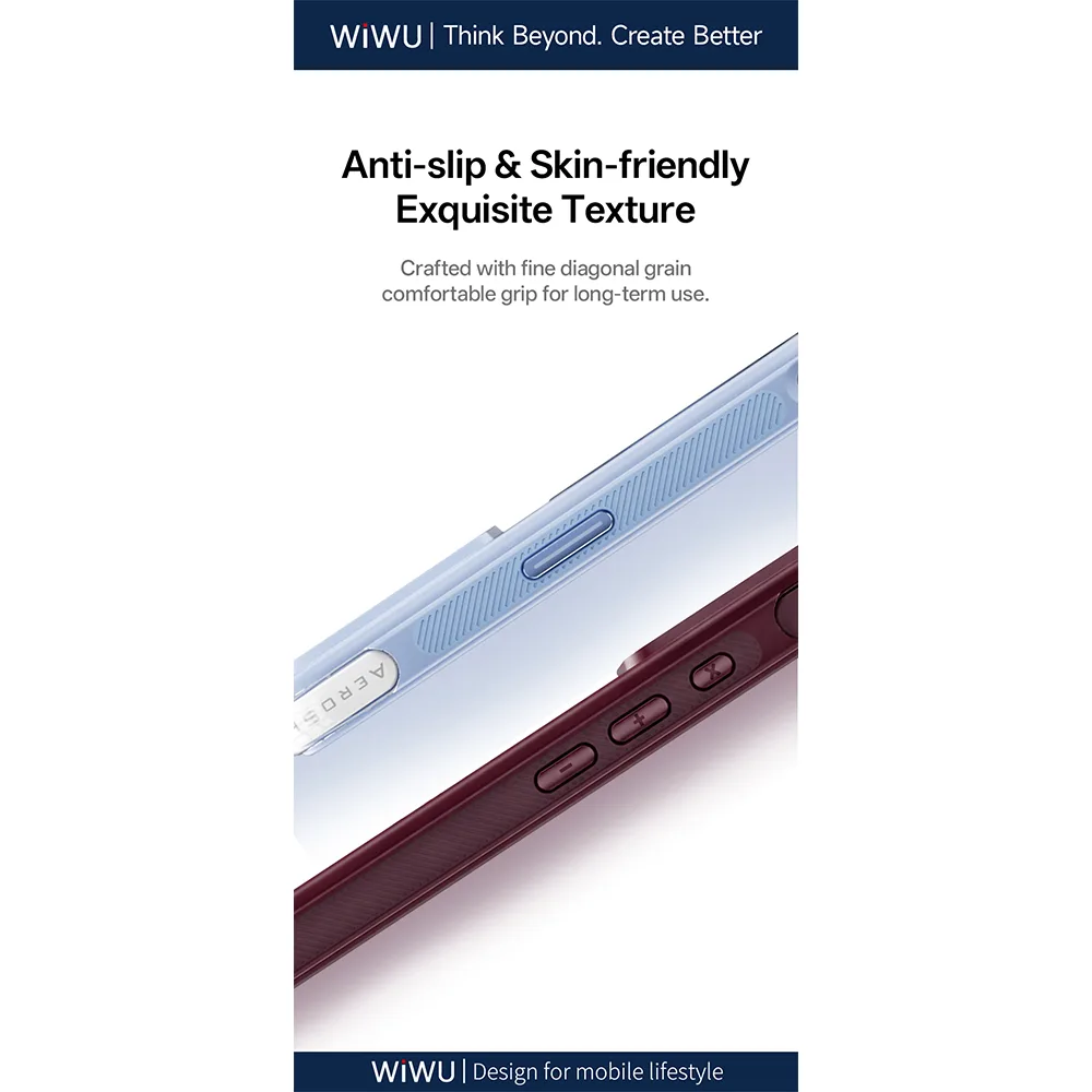 WiWU รุ่น AeroShield Ultra Airbag Anti-Proof - เคส iPhone 18 Pro / 17 Pro - สี Light Blue 13 WiWU รุ่น AeroShield Ultra Airbag Anti-Proof - เคส iPhone 18 Pro / 17 Pro - สี Light Blue - Image 13