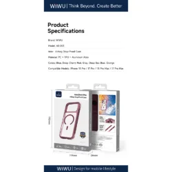 WiWU รุ่น AeroShield Pro Airbag Anti-Proof - เคส iPhone 18 Pro Max / 17 Pro Max - สี Purple 27 WiWU รุ่น AeroShield Pro Airbag Anti-Proof - เคส iPhone 18 Pro Max / 17 Pro Max - สี Purple