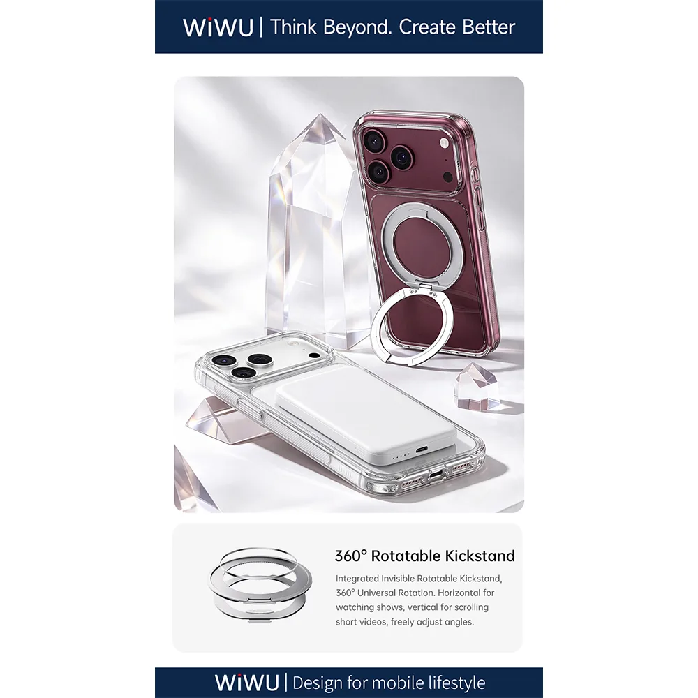 WiWU รุ่น CrystalShield Ultra CrystalEver Anti-Yellowing - เคส iPhone 18 Pro Max / 17 Pro Max - สี Clear 12 WiWU รุ่น CrystalShield Ultra CrystalEver Anti-Yellowing - เคส iPhone 18 Pro Max / 17 Pro Max - สี Clear - Image 12