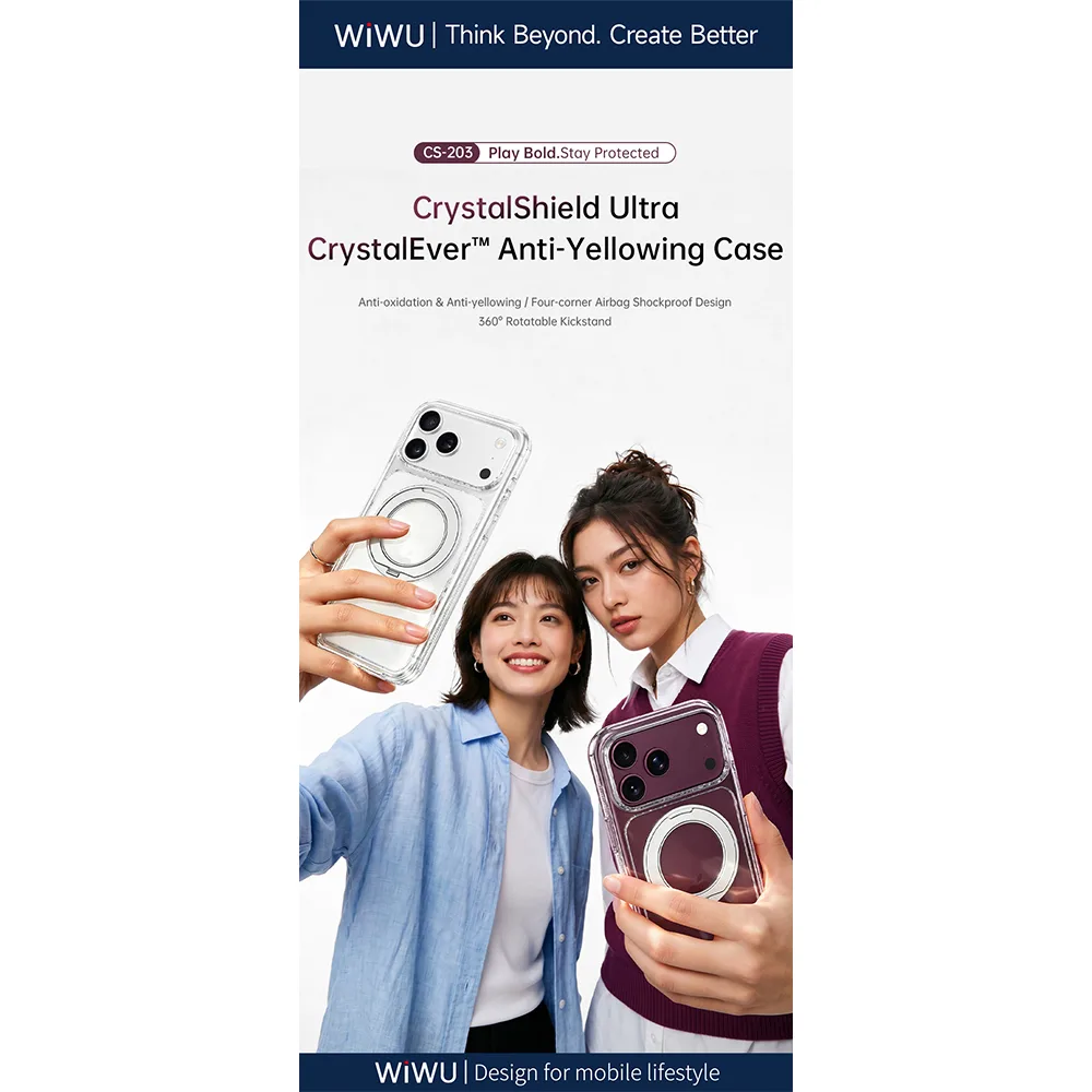 WiWU รุ่น CrystalShield Ultra CrystalEver Anti-Yellowing - เคส iPhone 18 Pro Max / 17 Pro Max - สี Clear 17 WiWU รุ่น CrystalShield Ultra CrystalEver Anti-Yellowing - เคส iPhone 18 Pro Max / 17 Pro Max - สี Clear - Image 17