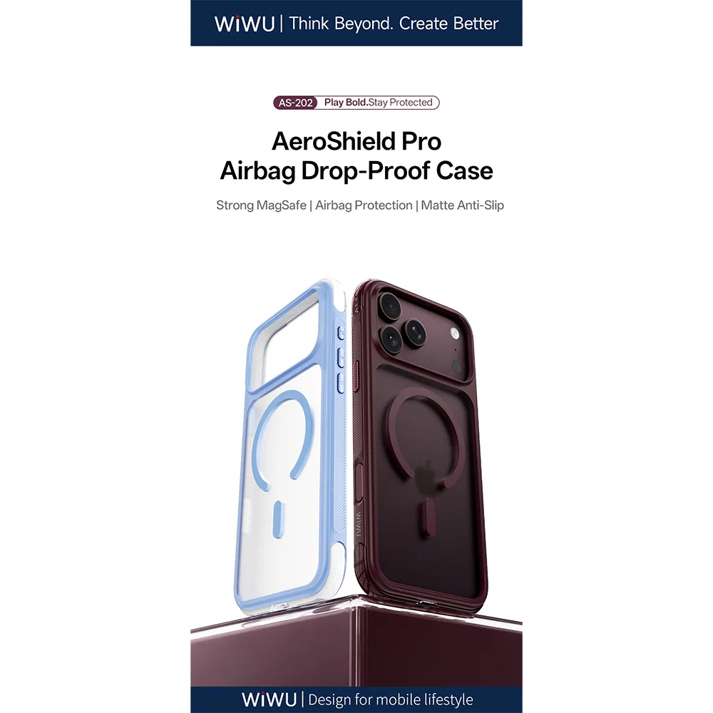 WiWU รุ่น AeroShield Pro Airbag Anti-Proof - เคส iPhone 18 Pro Max / 17 Pro Max - สี Purple 11 WiWU รุ่น AeroShield Pro Airbag Anti-Proof - เคส iPhone 18 Pro Max / 17 Pro Max - สี Purple - Image 11