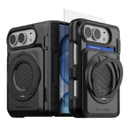 VRS รุ่น Damda Glide - เคส iPhone Duo - สี Black