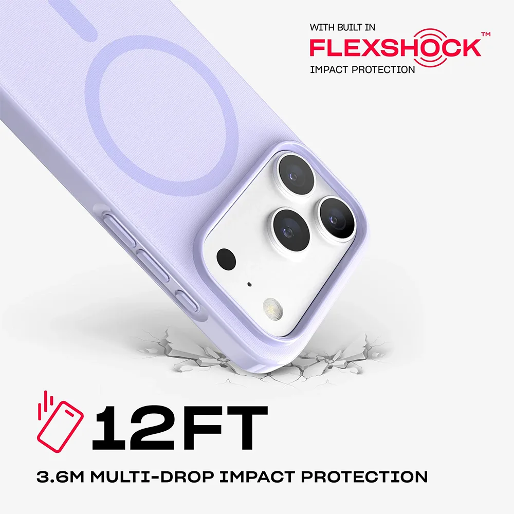 Tech21 รุ่น EvoPulse Fauxven (MagSafe) - เคส iPhone 18 Pro / 17 Pro - สี Lilac - Image 8