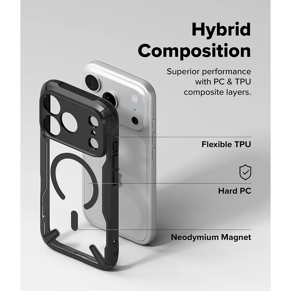 Ringke รุ่น Fusion X (MagSafe) - เคส iPhone 18 Pro Max / 17 Pro Max - สี Black 7 Ringke รุ่น Fusion X (MagSafe) - เคส iPhone 18 Pro Max / 17 Pro Max - สี Black - Image 7