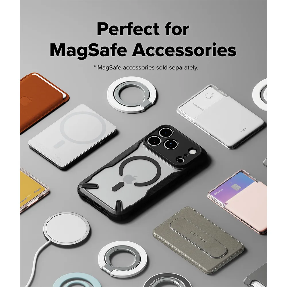 Ringke รุ่น Fusion X (MagSafe) - เคส iPhone 18 Pro Max / 17 Pro Max - สี Black 12 Ringke รุ่น Fusion X (MagSafe) - เคส iPhone 18 Pro Max / 17 Pro Max - สี Black - Image 12