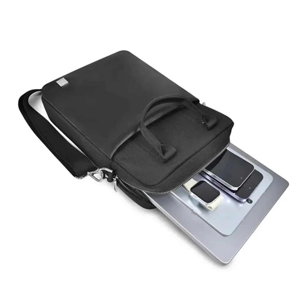 WiWU รุ่น Hali Vertical Bag 14" - กระเป๋าใส่แท็บเล็ต/โน๊ตบุ๊ค - สี Black - Image 7
