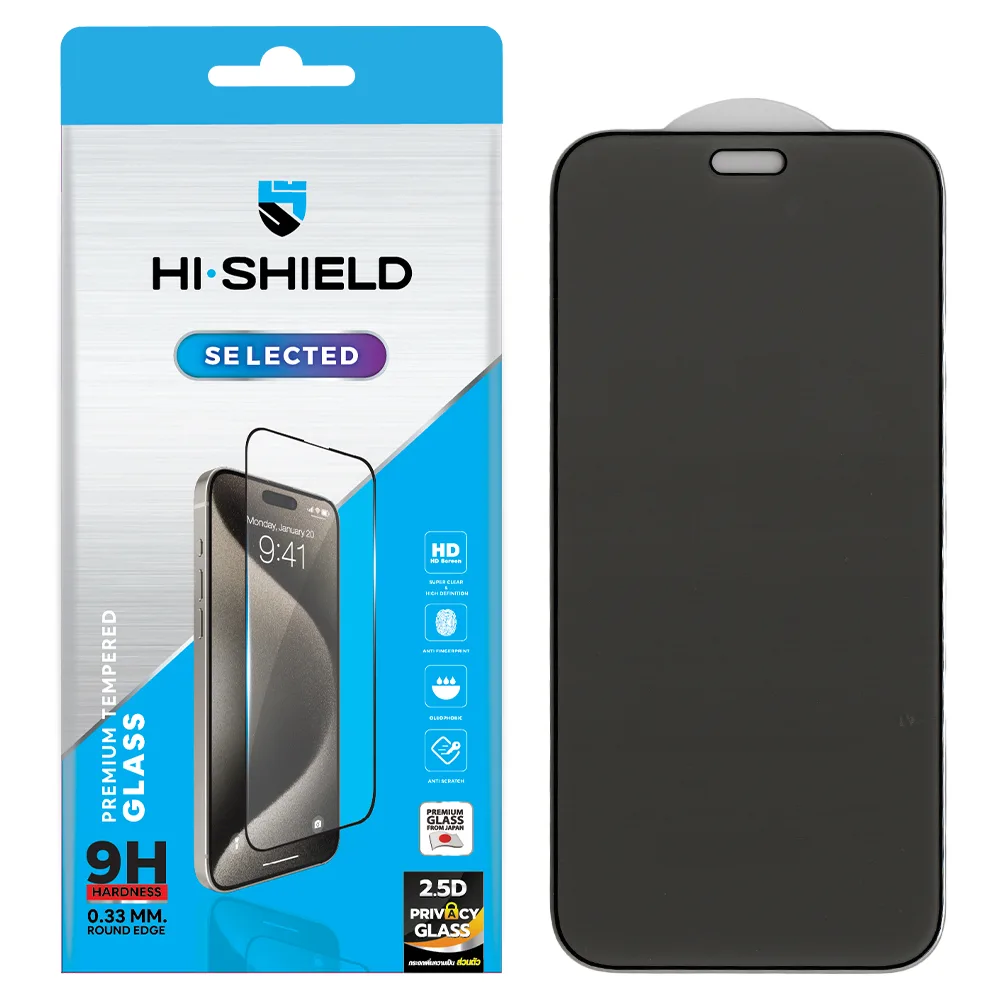 Hishield รุ่น 2.5D Privacy Glass - ฟิล์มกระจก iPhone 18 Pro Max 1 Hishield รุ่น 2.5D Privacy Glass - ฟิล์มกระจก iPhone 18 Pro Max