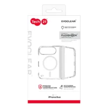 Tech21 รุ่น EvoClear (MagSafe) - เคส iPhone 18 Duo - สี Clear - Image 13