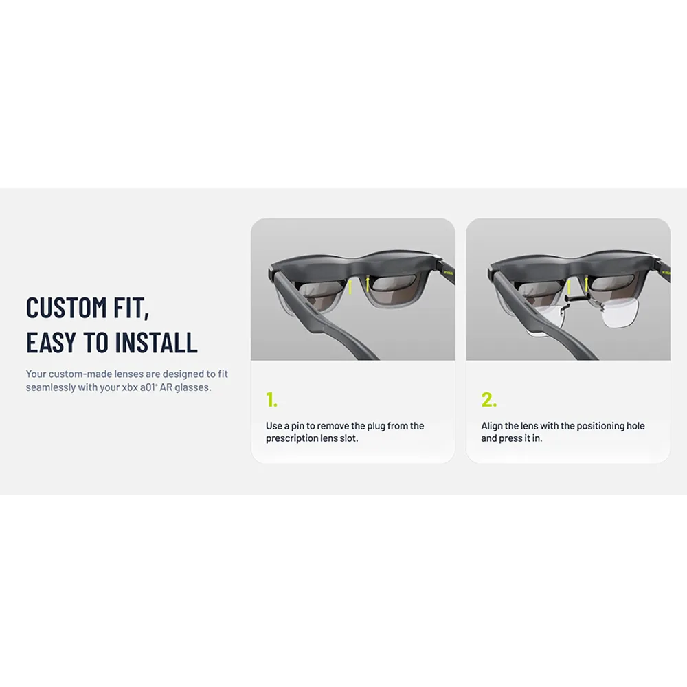 XREAL รุ่น Prescription Lenses Frame - กรอบเลนส์สำหรับ XREAL xbx a01+ 5 XREAL รุ่น Prescription Lenses Frame - กรอบเลนส์สำหรับ XREAL xbx a01+ - Image 5