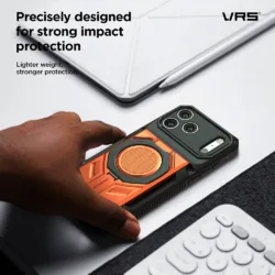 VRS รุ่น Damda Glide Hybrid - เคส iPhone 18 Pro /17 Pro - สี Fiesta Orange