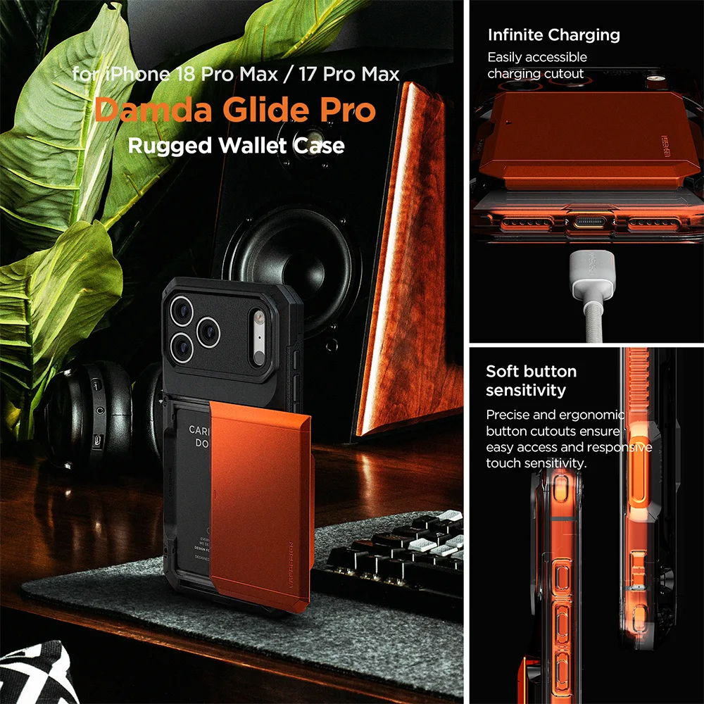 VRS รุ่น Damda Glide Pro - เคส iPhone 18 Pro /17 Pro - สี Black 2 VRS รุ่น Damda Glide Pro - เคส iPhone 18 Pro /17 Pro - สี Black - Image 2