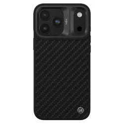 kajsa รุ่น Svelte Collection (Carbon Fiber) - เคส iPhone 18 Pro Max / 17 Pro Max - สี Carbon Black