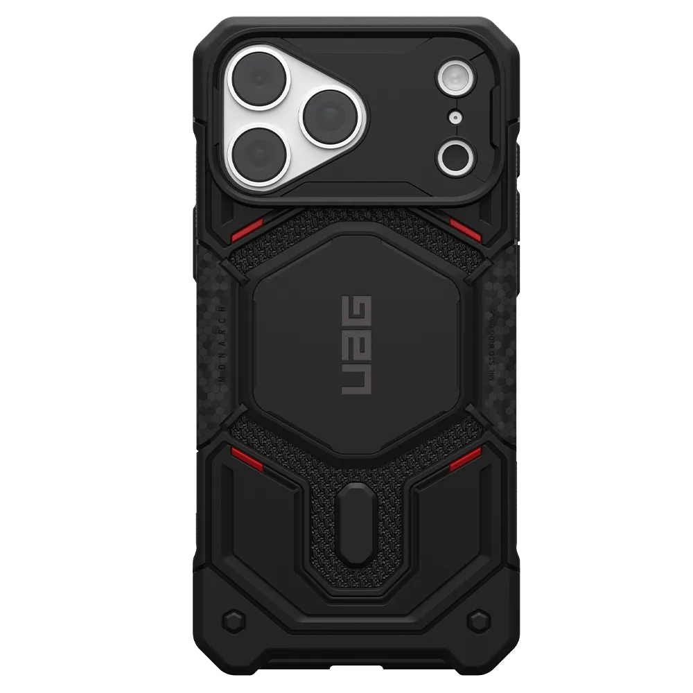 UAG รุ่น Monarch Pro (No Cap) - เคส iPhone 17 Pro Max / 18 Pro Max - สี Kevlar Black