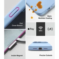 Ringke รุ่น Silicone (MagSafe) - เคส iPhone 18 Pro - สี Light Blue