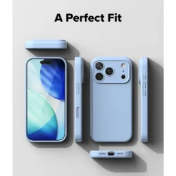 Ringke รุ่น Silicone (MagSafe) - เคส iPhone 18 Pro - สี Light Blue