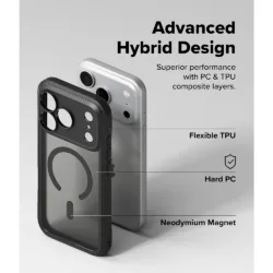 Ringke รุ่น Fusion Bold (MagSafe) - เคส iPhone 18 Pro Max / 17 Pro Max - สี Matte Smoke 23 Ringke รุ่น Fusion Bold (MagSafe) - เคส iPhone 18 Pro Max / 17 Pro Max - สี Matte Smoke