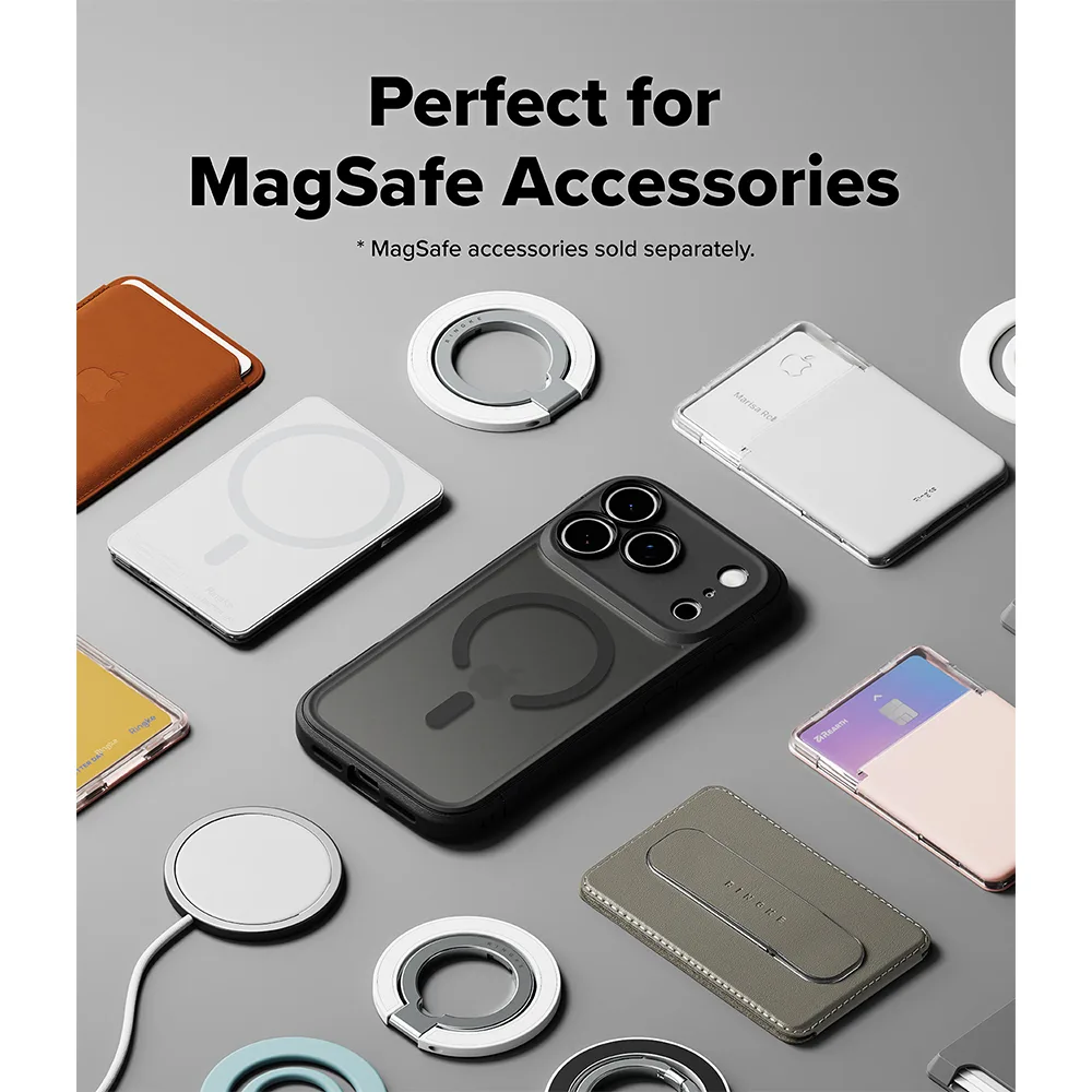 Ringke รุ่น Fusion Bold (MagSafe) - เคส iPhone 18 Pro Max / 17 Pro Max - สี Matte Smoke 11 Ringke รุ่น Fusion Bold (MagSafe) - เคส iPhone 18 Pro Max / 17 Pro Max - สี Matte Smoke - Image 11