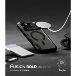 Ringke รุ่น Fusion Bold (MagSafe) - เคส iPhone 18 Pro Max / 17 Pro Max - สี Matte Smoke 21 Ringke รุ่น Fusion Bold (MagSafe) - เคส iPhone 18 Pro Max / 17 Pro Max - สี Matte Smoke