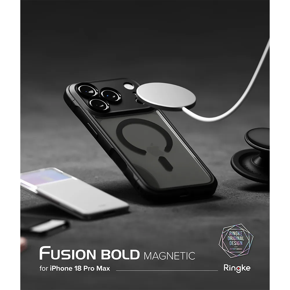 Ringke รุ่น Fusion Bold (MagSafe) - เคส iPhone 18 Pro Max / 17 Pro Max - สี Matte Smoke 4 Ringke รุ่น Fusion Bold (MagSafe) - เคส iPhone 18 Pro Max / 17 Pro Max - สี Matte Smoke - Image 4
