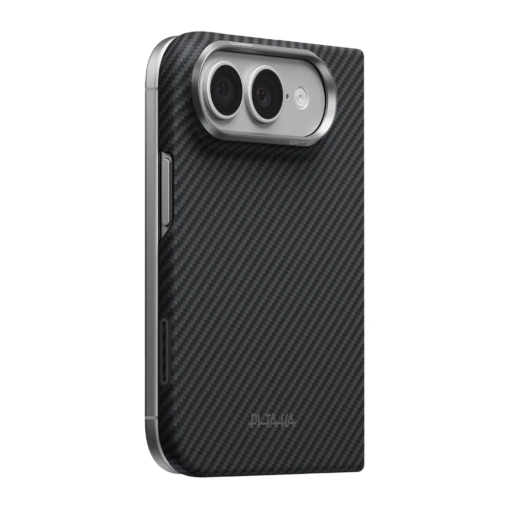 Pitaka รุ่น Edge Case - เคสฝาหลัง iPhone 18 Duo - สี Black/Grey(Twill) 2 Pitaka รุ่น Edge Case - เคสฝาหลัง iPhone 18 Duo - สี Black/Grey(Twill) - Image 2