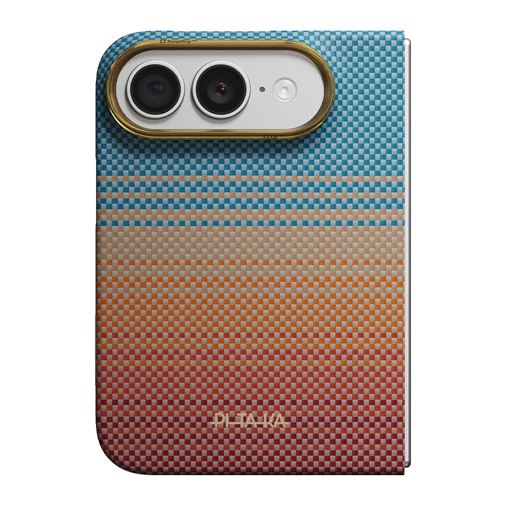 Pitaka รุ่น Edge Case - เคสฝาหลัง iPhone 18 Duo - สี Sunset 2.0/California Dream-01 1 Pitaka รุ่น Edge Case - เคสฝาหลัง iPhone 18 Duo - สี Sunset 2.0/California Dream-01
