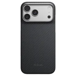 Pitaka รุ่น Edge Case - เคส iPhone 18 Pro Max - สี Black/Grey(Twill)