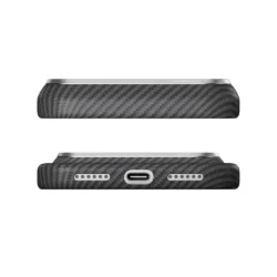 Pitaka รุ่น Edge Case - เคส iPhone 18 Pro - สี Black Grey(Twill)