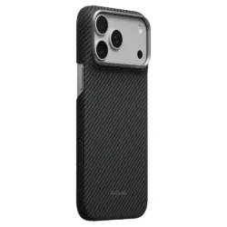 Pitaka รุ่น Edge Case - เคส iPhone 18 Pro - สี Black Grey(Twill)