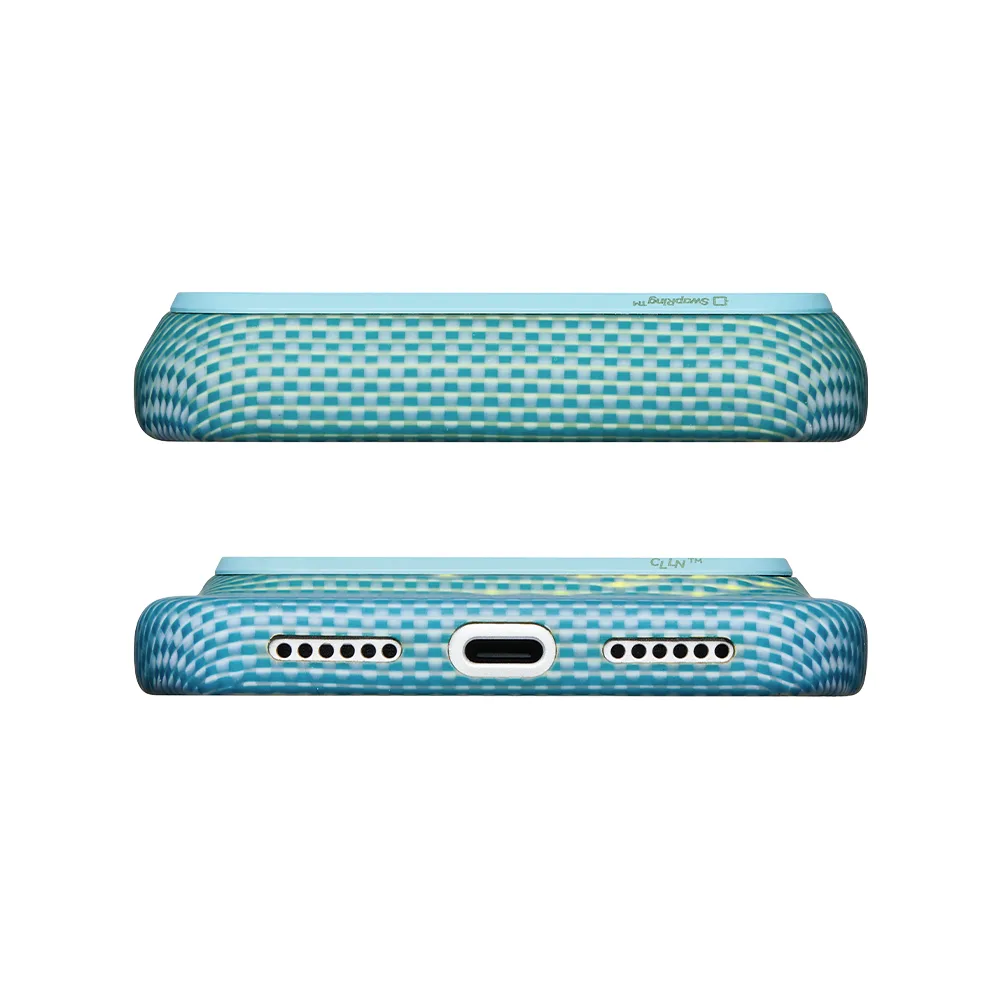 Pitaka รุ่น Edge Case - เคส iPhone 18 Pro - สี Glints of Gold/Lucid Blue 5 Pitaka รุ่น Edge Case - เคส iPhone 18 Pro - สี Glints of Gold/Lucid Blue - Image 5