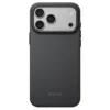 Pitaka รุ่น Summa Case - เคส iPhone 18 Pro - สี Black/Grey(Twill)