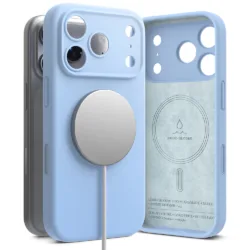 Ringke รุ่น Silicone (MagSafe) - เคส iPhone 18 Pro - สี Light Blue